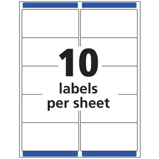 Avery Matte Clear Shipping Labels, Sure Feed Technology, Inkjet, 2" x 4", 100 Labels (18863) image {4}