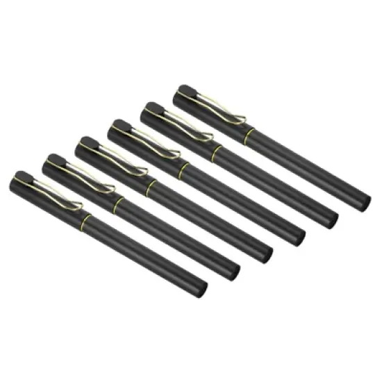 Unique Bargains Metal Smooth Writing Office Reusable Gel Ink Rollerball Pens 12 Pcs image {5}