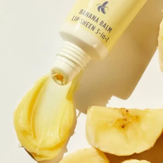 Lanolips 3-in-1 Balm Lip Sheen - Banana - 0.44oz image {6}