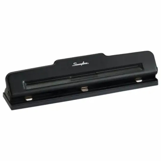 Swingline Light-Duty 10 Sheet Capacity 2 or 3 Hole Paper Punch Black image {1}