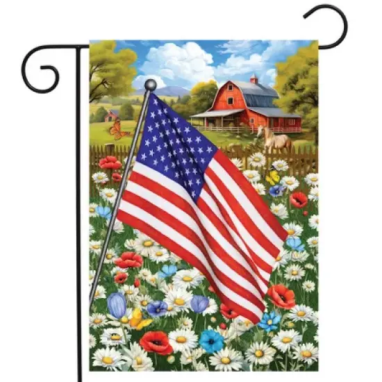 Briarwood Lane Summer Garden Flag 12x18 For Outdoor American Flower Field For Summer Garden Flag Flags For Outside image {1}