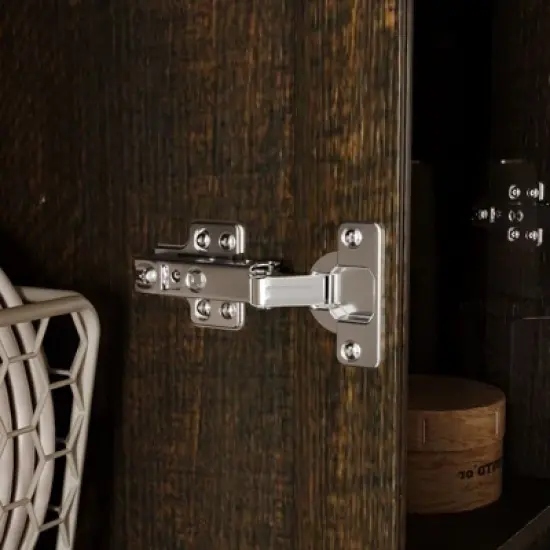 Famapy Modern Kitchen Hutch with Glass Doors,Multi-Drawer Kitchen Organizer,Kitchen Pantry with Storage,Easy Assembly,Perfect for Any Kitchen Layout image {6}