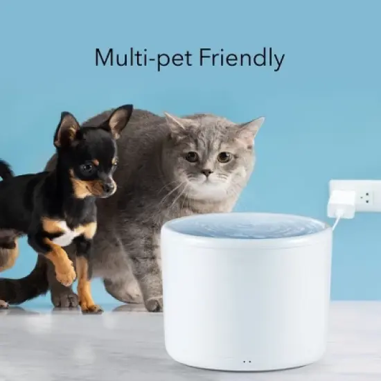 HOM Pet Water Fountain - 2L Automatic Cat Water Fountain, Dog Water Dispenser with Filtration System, for Cats and Dogs image {2}
