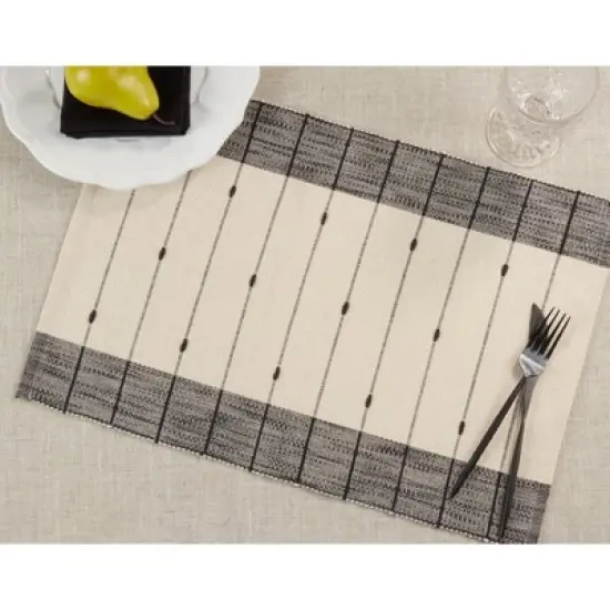 Saro Lifestyle Thin Stripe Design Table Mats image {3}