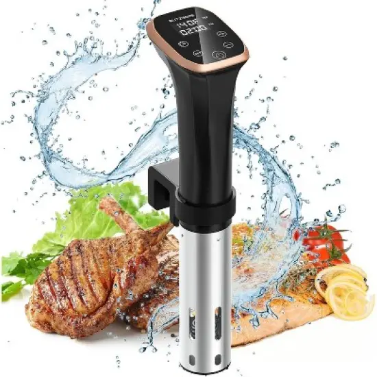 Blitzhome Smart Sous Vide Precision Cooker - 1100W Ultra-Quiet, Waterproof, 12L Capacity image {8}