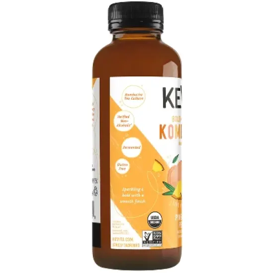KeVita Pineapple Peach Master Brew Kombucha - 15.2 fl oz image {3}