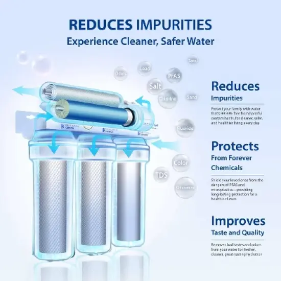 APEC Water Systems ROES-50 Undersink Reverse Osmosis Water Filtration System image {2}