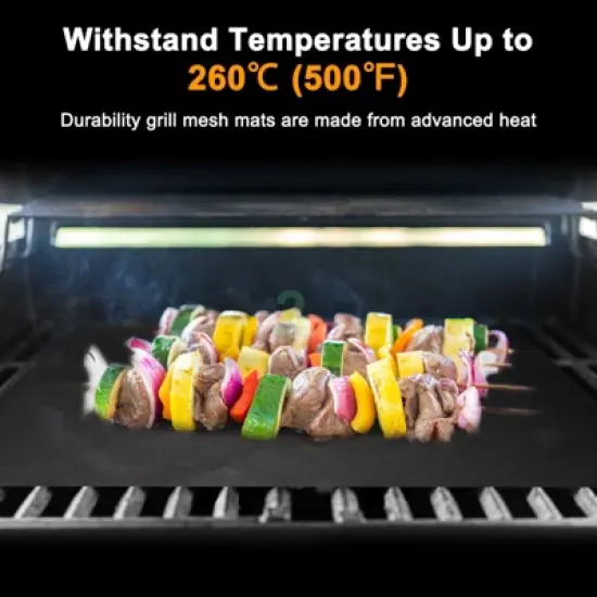 Unique Bargains M Nonstick Reusable Sheet Liner Grilling Mats image {1}