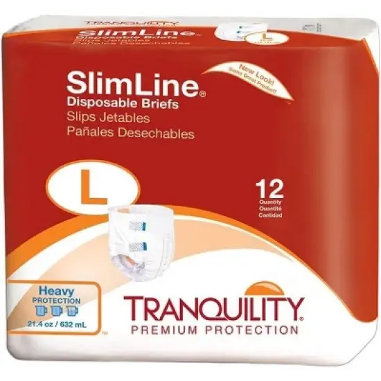 Tranquility Slimline Original Disposable Briefs, Multiple Sizes image {9}