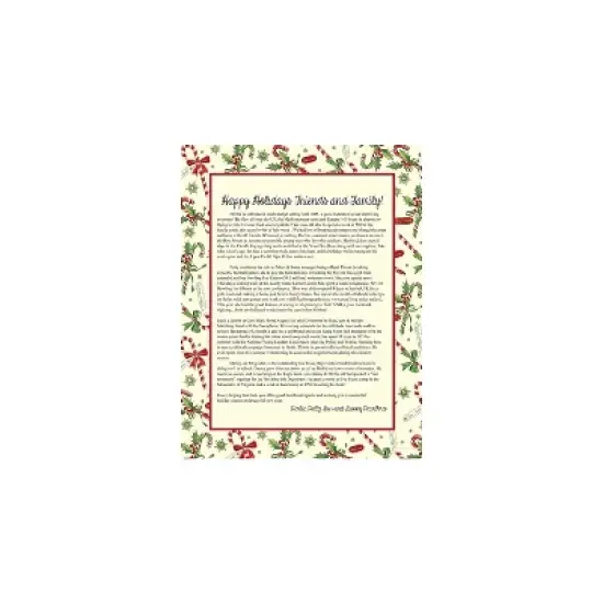 Great Papers Holiday Stationery Candy Cane & Holly 80/Count 2011350 image {1}