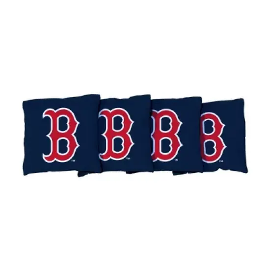MLB Boston Red Sox Corn-Filled Cornhole Bags Navy Blue - 4pk image {1}