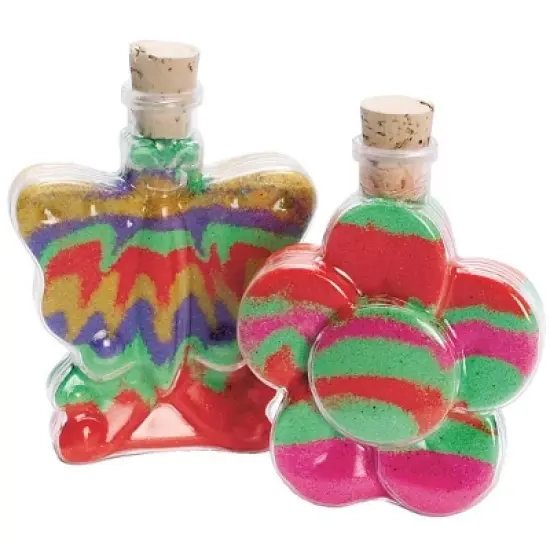 Flower and Butterfly Sand Art Bottle Assortment (Pack of 6) image {1}