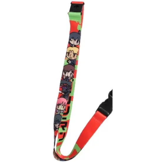 Chainsaw Man Keychain Manga Anime ID Badge Holder Lanyard w/ Rubber Pendant image {2}
