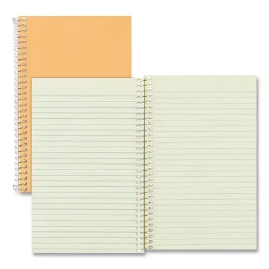 National Single-Subject Wirebound Notebooks, Narrow Rule, Brown Paperboard Cover, (80) 7.75 x 5 Sheets image {1}