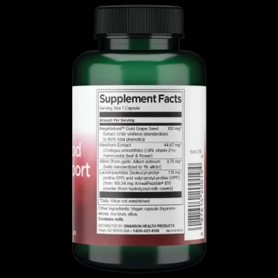 Lee Swanson Signature Line Healthy Blood Pressure Support Formula - Standardized 90 Veg Capsules image {1}