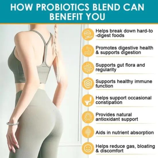 Mulittea Probiotic Capsules &ndash; 120 Billion CFU with Prebiotics & Digestive Enzymes &ndash; Gut Health & Immune Support &ndash; 120 Capsules image {5}