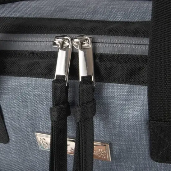 Baby Essentials Quilted Frame Diaper Backpack - Gray/Black image {9}