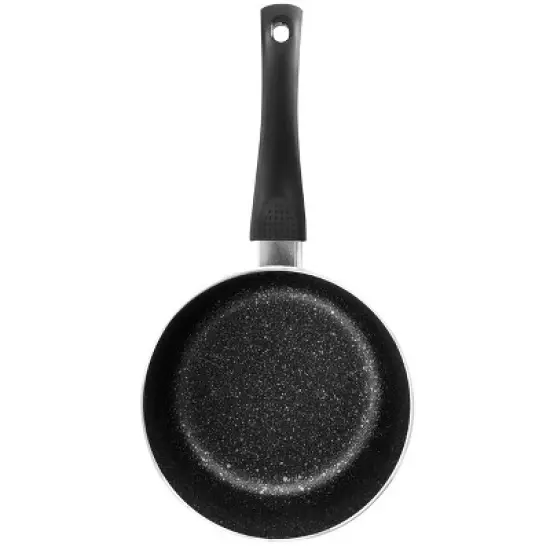 Oster 2.5 Quart Merrion Nonstick Aluminum Saucepan with Lid in Metallic Grey image {4}