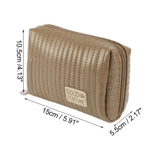 Unique Bargains Women Durable Handheld Travel Makeup Bag 1 Pc image {2}