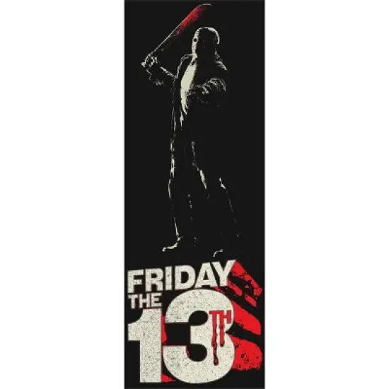 Friday the 13th 13 Logo Men's Black Graphic Sleep Pajama Pants image {1}