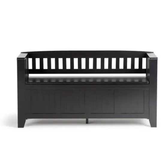 Normandy Solid Wood Entryway Storage Bench - Wyndenhall image {5}