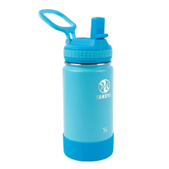 Takeya 14oz Actives Insulated Stainless Steel Water Bottle with Straw Lid image {6}