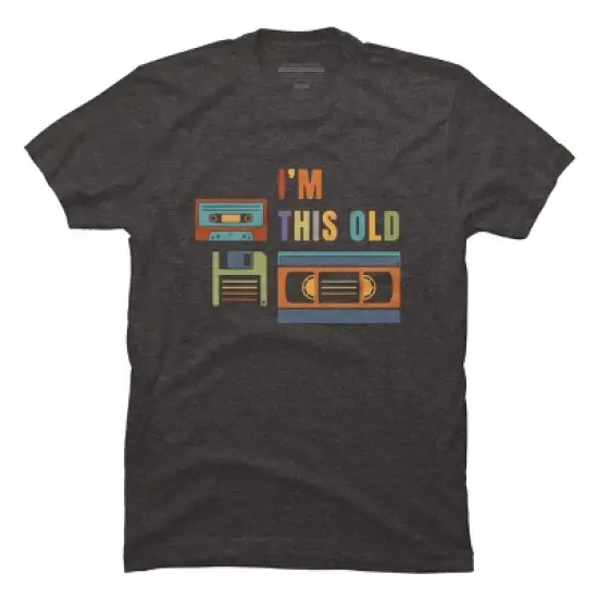 Men's Design By Humans I'm this old - Old data storage media By DsgnCraft T-Shirt image {8}
