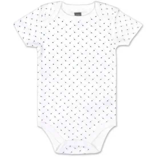 The Peanutshell Baby Boy Short Sleeve Bodysuits, 5-Pack, Blue/Gray/Dino, Newborn to 24 Months image {4}