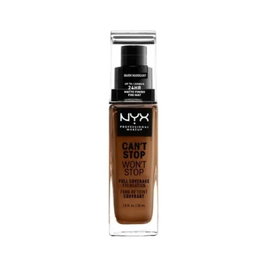 NYX Professional Makeup Can't Stop Won't Stop 24Hr Full Coverage Matte Finish Foundation - 1 fl oz image {21}