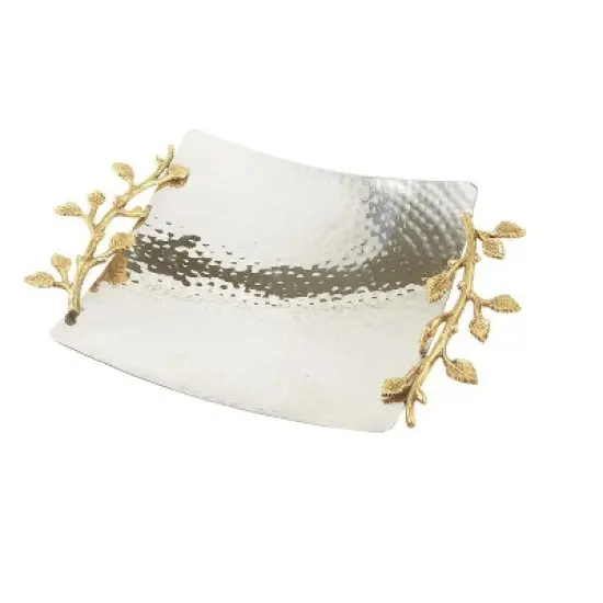 Jiallo  Gilt leaf square tray image {3}