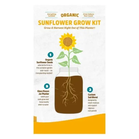 Back to the Roots Organic Sunflower Grow Kit image {5}