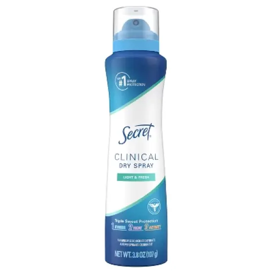Secret Clinical Dry Spray Antiperspirant & Deodorant - Light & Fresh - 3.8oz image {11}