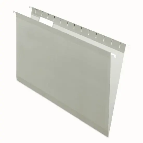 Pendaflex Colored Reinforced Hanging Folders, Legal Size, 1/5-Cut Tabs, Gray, 25/Box image {7}