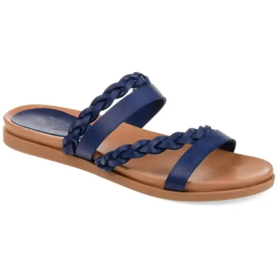Journee Collection Womens Colette Slide Flat Sandals image {10}