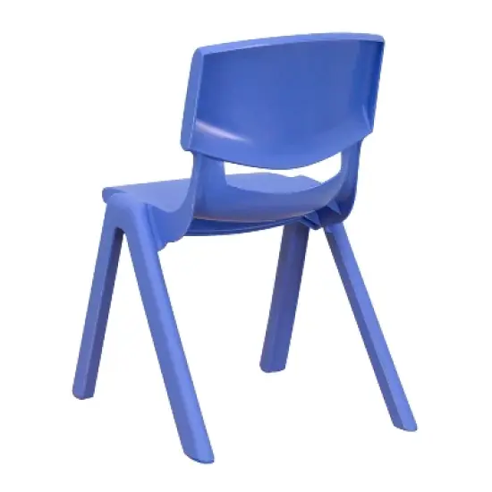 Flash Furniture 10 Pack Plastic Stackable School Chair with 12" Seat Height image {3}