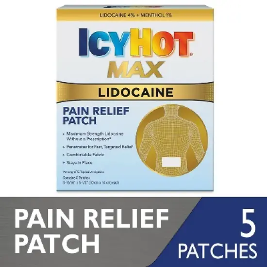 Icy Hot Pain Relief Patch with Lidocaine - 5ct image {7}