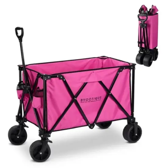 Byootique 225L Large Capacity Folding Wagon Collapsible Cart for Camping image {9}