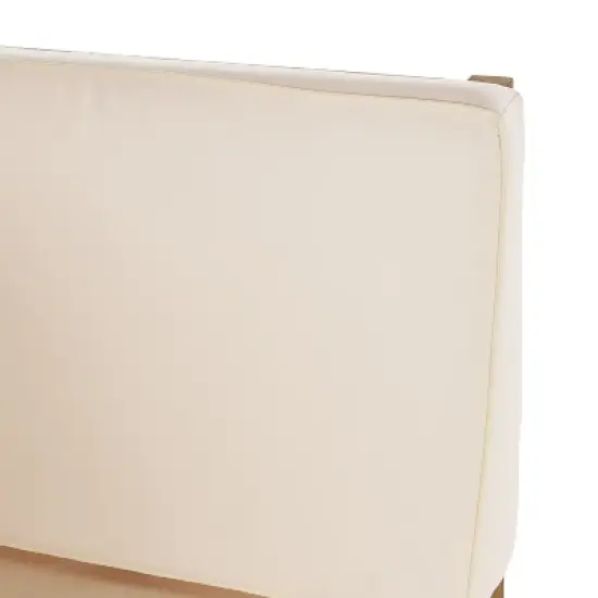 GDFStudio Abena Outdoor Acacia Wood 5 Seater Sectional Sofa Set with Cushions image {9}