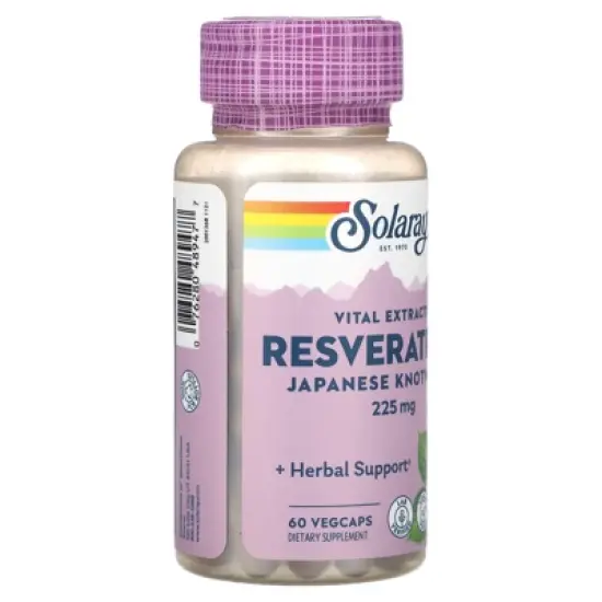 Solaray Vital Extracts, Resveratrol Japanese Knotweed, 225 mg, 60 VegCaps image {3}