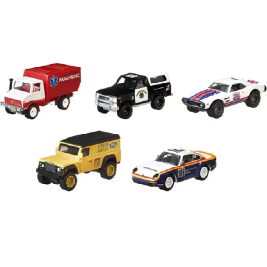"Wild Terrain" 5 piece Set "Car Culture" Series Diecast Model Cars by Hot Wheels image {1}
