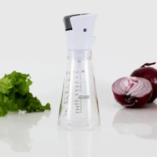COMMERCIAL CHEF Salad Dressing Mixer for Homemade Salad Dressings, Dressing Bottle with Button to Mix, Dressing Container with Pour Spouts image {1}