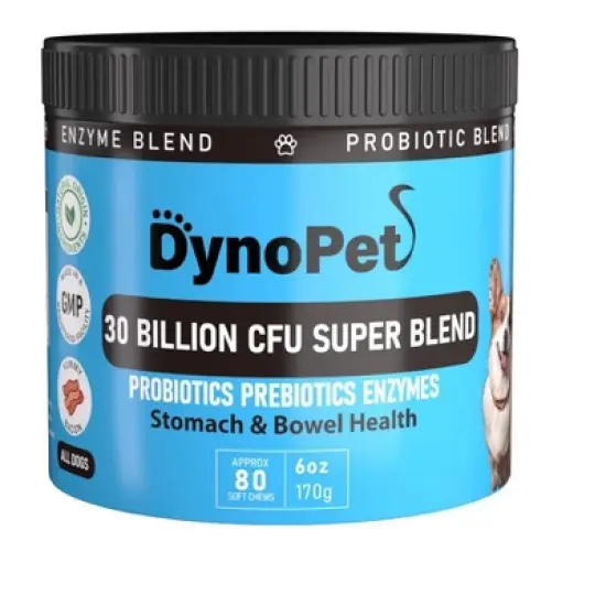 DynoPet Digestive Probiotic Chews Supplement for Dogs - Bacon Flavor - 80 Soft Chews image {6}