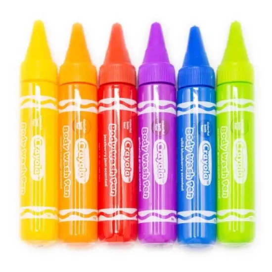 6ct Crayola Body Wash Bath Pens - Unscented - 3pk/6 fl oz image {1}