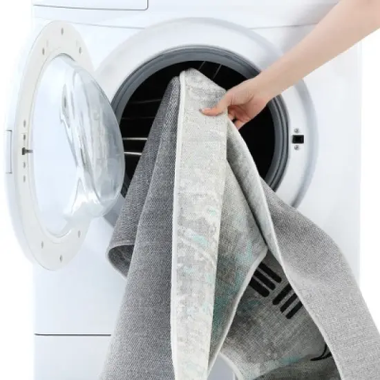 SussexHome Non Skid Cotton Washable Kitchen Runner Rug - 20" x 59" image {5}