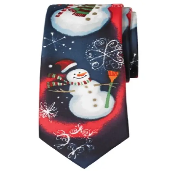 KS Signature by KingSize Men's Big & Tall Extra Long Novelty Holiday Tie Necktie image {3}