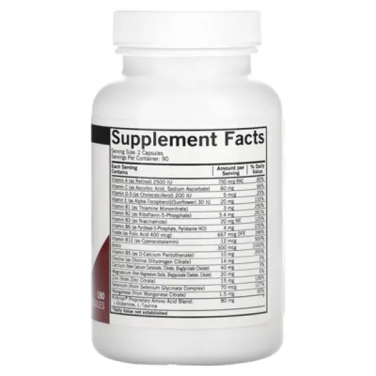 Kirkman Labs Everyday Multivitamin, 180 Capsules image {1}