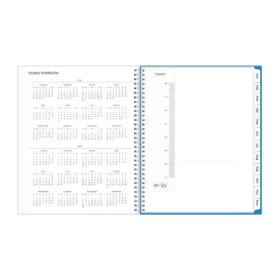 Blue Sky 2024 Planner 8.5"x11" Weekly/Monthly Frosted Cover Whitney Cool image {6}