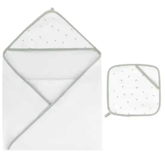 Ely's & Co. Hooded Towel & Washcloth Pink Cherries 2 Pack image {6}