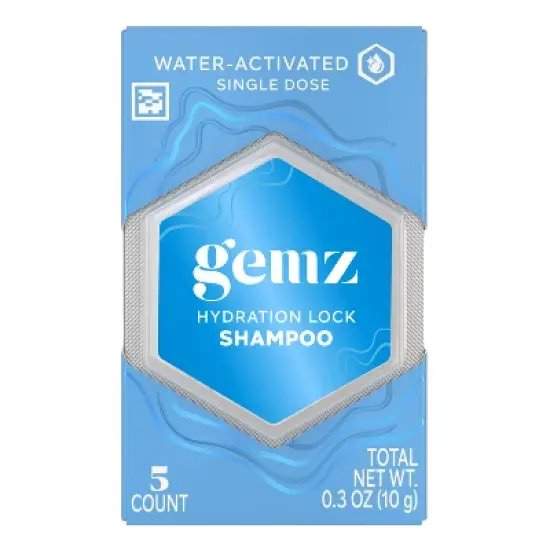 gemz Moisturizing Shampoo, Hydration Lock, Color Safe - 5ct/0.3oz image {9}