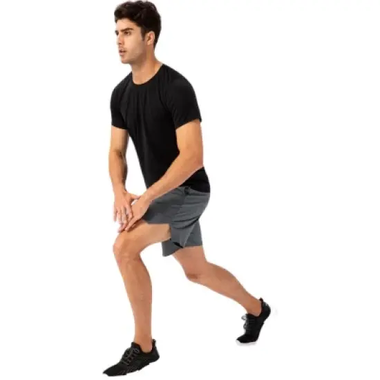 Anna-Kaci Active Men's Lightweight Crew Neck Short Sleeve Active T-Shirt with Breathable Stretch Fabric for Sports and Training image {4}